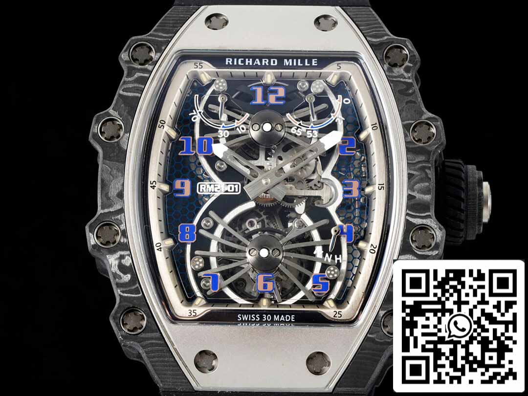 Richard Mille RM21-01 1:1 Best Edition RM Factory Tourbillon Carbon Fiber Bezel