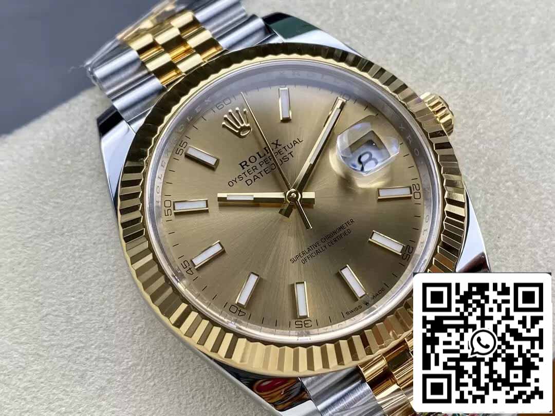Rolex Datejust 41MM M126333-0010 1:1 Best Edition Clean Factory Champagner-Zifferblatt