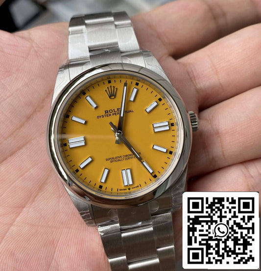 Rolex Oyster Perpetual 41MM M124300-0004 1:1 Best Edition VS Factory Yellow Dial