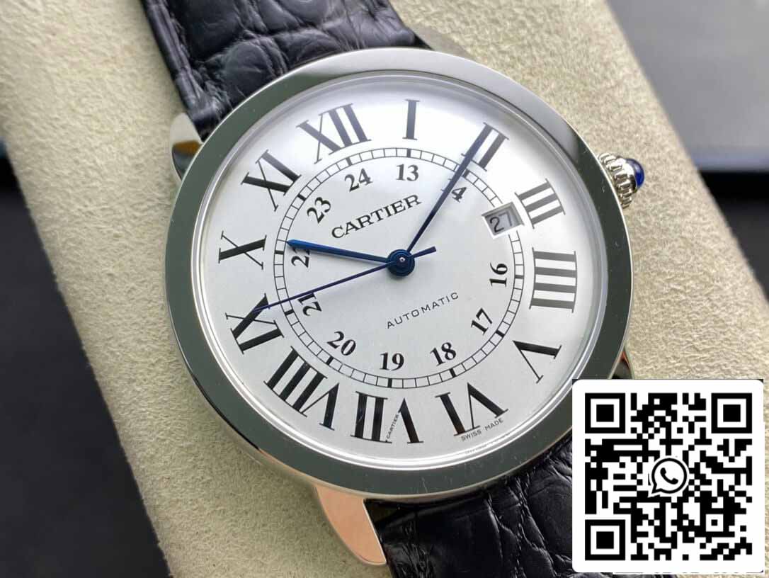 RONDE DE CARTIER W6701010 1:1 Best Edition AF Factory Weißes Zifferblatt