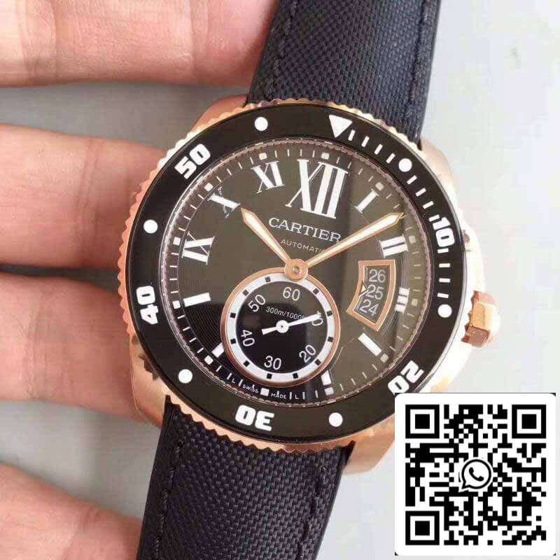 Calibre De Cartier Diver W7100052 JF Factory 1:1 Meilleure Édition Suisse ETA9015