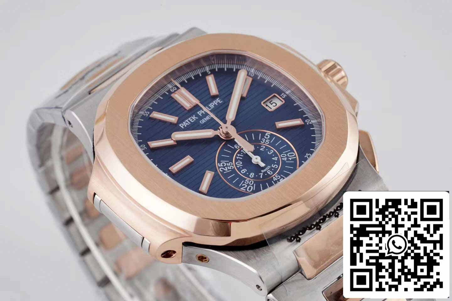 Patek Philippe Nautilus 5980/1AR-001 1:1 Best Edition 3K Factory V2 blaues Zifferblatt