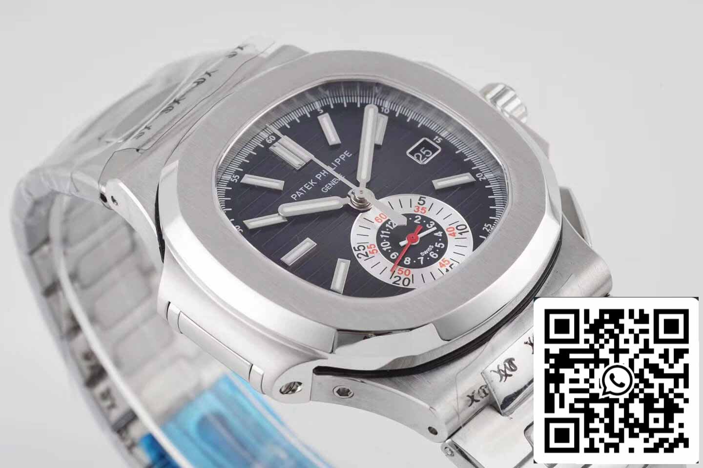 Patek Philippe Nautilus 5980/1A-014 1:1 Best Edition 3K Factory V2 schwarzes Zifferblatt