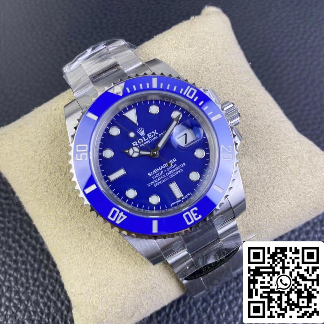 Rolex Submariner 116619LB-97209 40 mm 1:1 Best Edition Clean Factory V5 blaues Zifferblatt