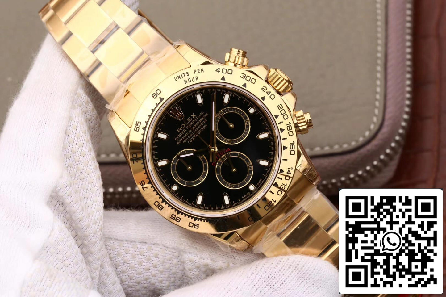 Rolex Daytona Cosmograph M116508-0004 1:1 Best Edition JH Factory, schwarzes Zifferblatt