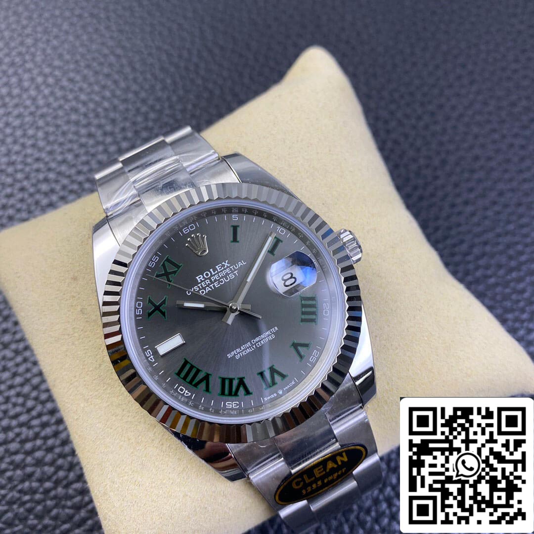 Rolex Datejust M126334-0021 41 mm Cadran Wimbledon Clean Factory