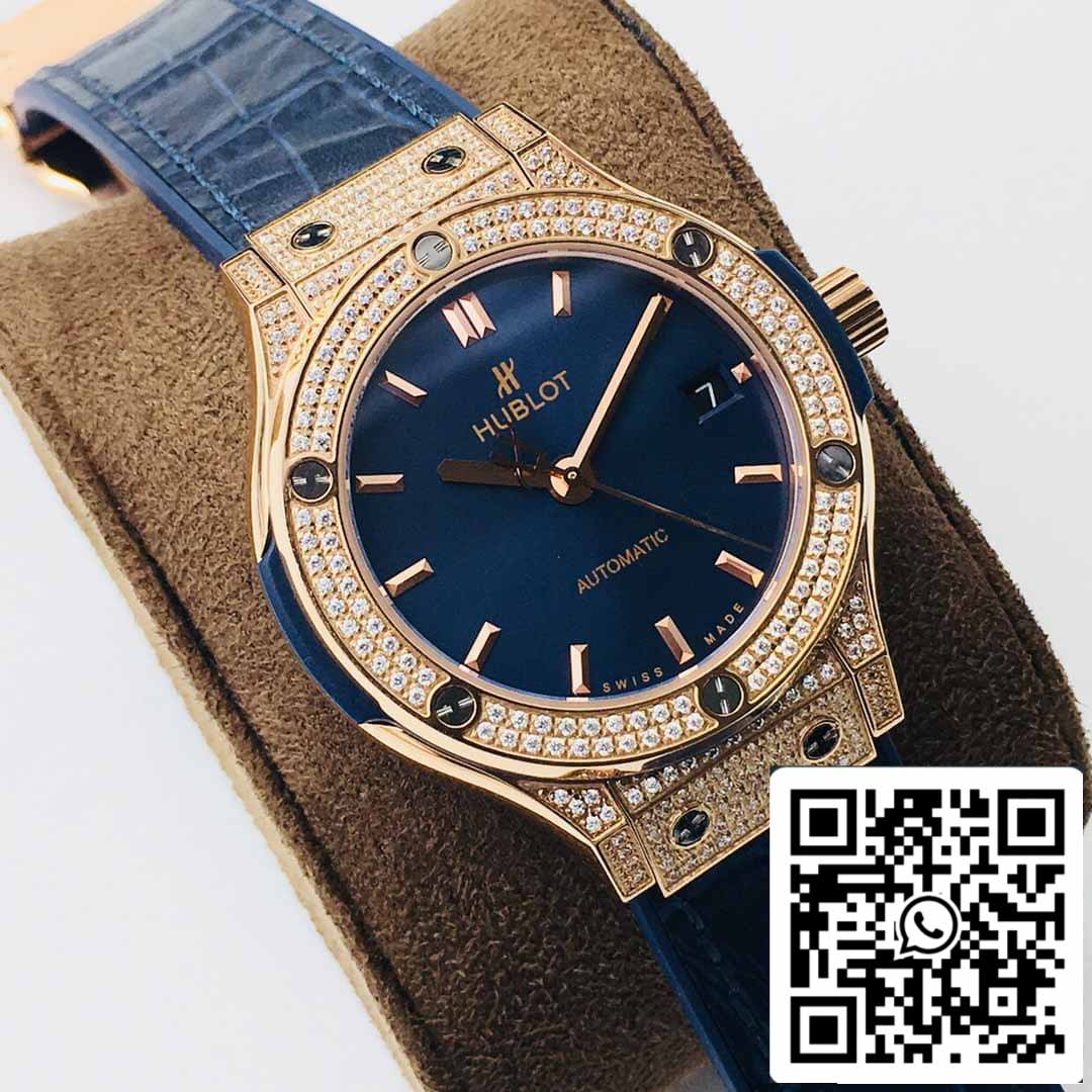 Hublot Classic Fusion 38MM 1:1 Meilleure édition HB Factory Boîtier en diamant