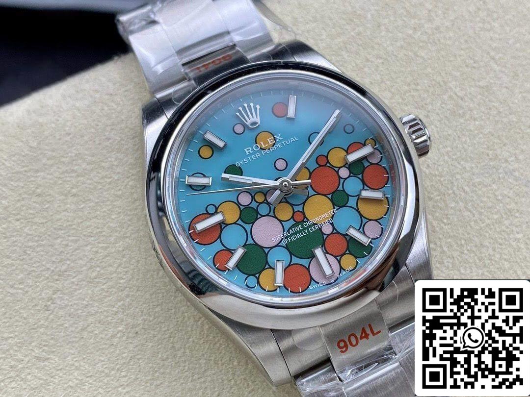 Rolex Oyster Perpetual M277200-0010 31MM 1:1 Meilleure édition EW Factory Cadran bleu turquoise