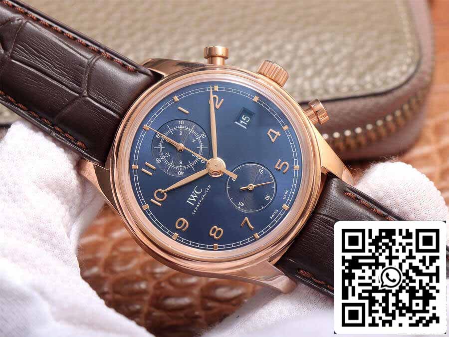 IWC Portugieser IW390305 1:1 Best Edition ZF Factory Blaues Zifferblatt