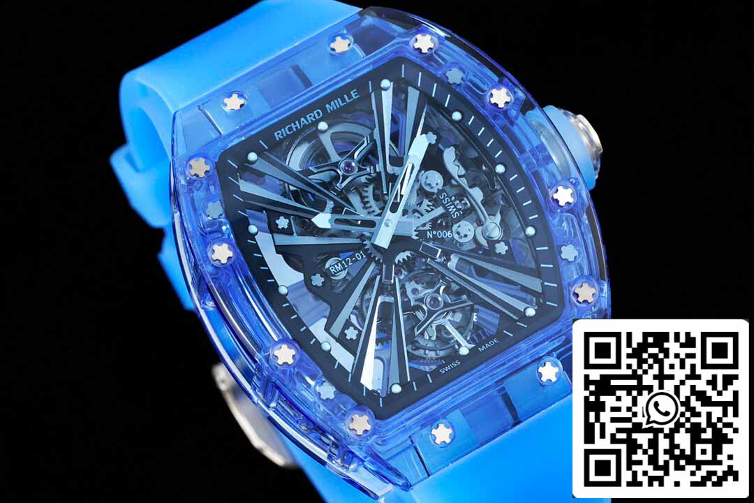Richard Mille RM12-01 1:1 Meilleure édition RM Factory Tourbillon Version transparente
