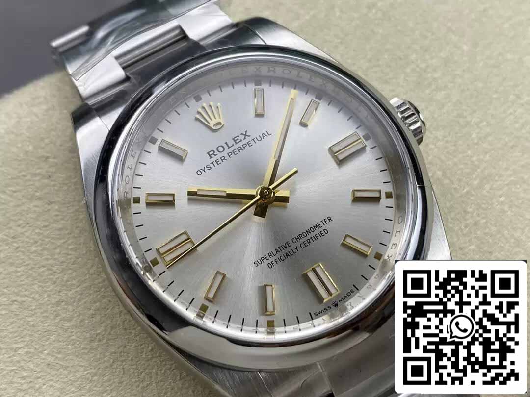 Rolex Oyster Perpetual M126000-0001 36MM 1:1 Best Edition Sauberes Fabriksilber-Zifferblatt