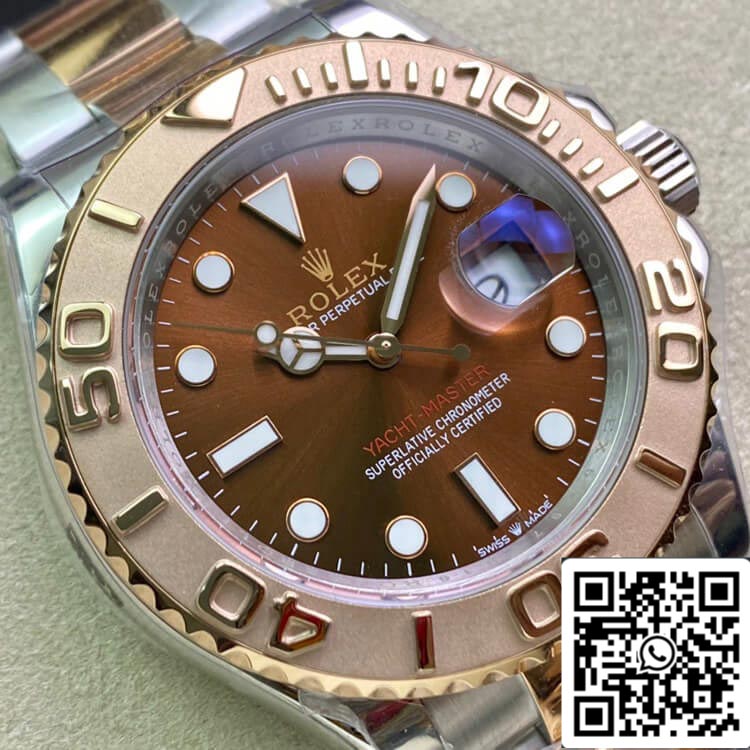 Rolex Yacht-Master 40mm 116621 AR Factory 1:1 Best Edition Swiss ETA2824 Brown Dial