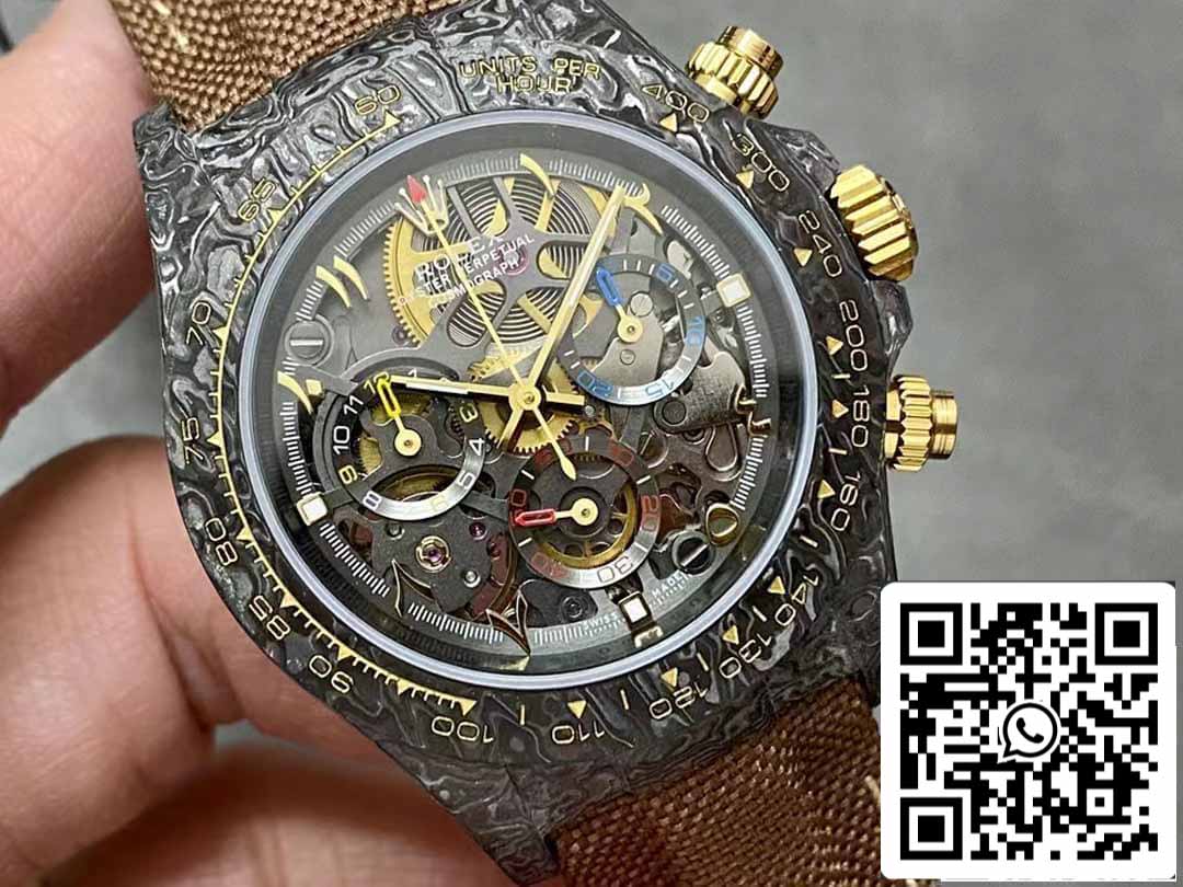 Rolex Daytona 1:1 Best Edition Diw Factory Hohlzifferblatt aus Kohlefaser