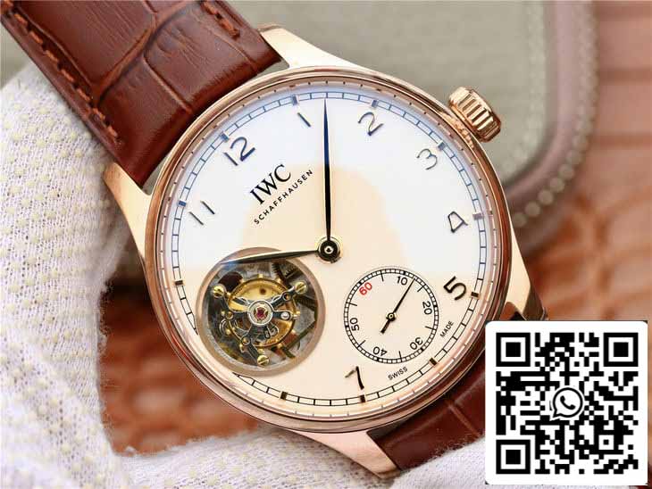 IWC Portugieser Tourbillon IW546302 1:1 Best Edition ZF Factory Silbernes Zifferblatt