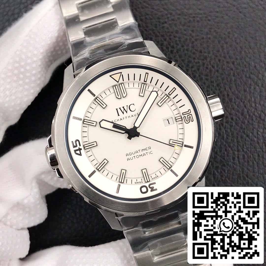 IWC Aquatimer IW329004 1:1 Best Edition V6 Factory Silber Weißes Zifferblatt