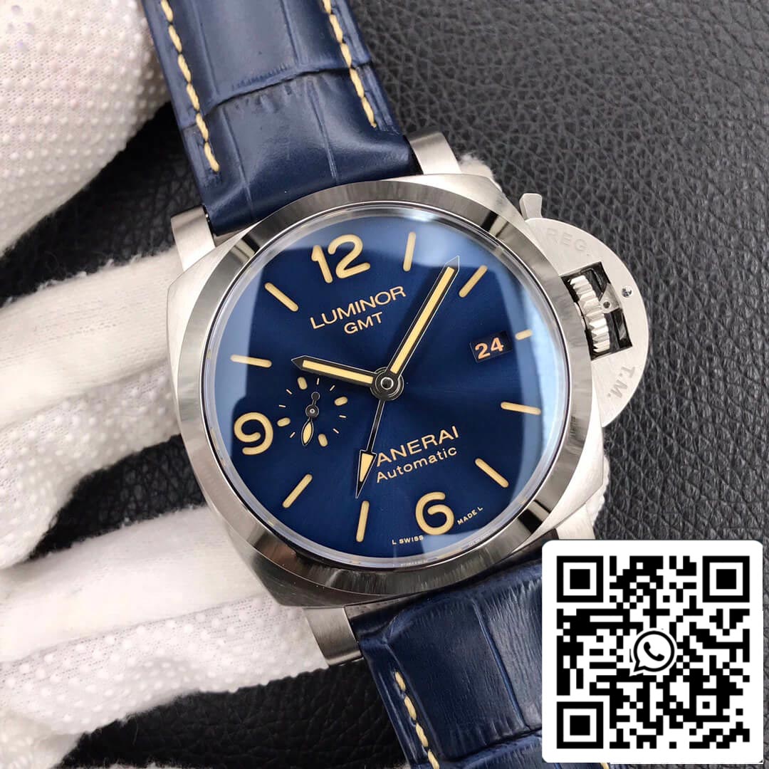 Panerai Luminor GMT PAM01033 1:1 Best Edition VS Factory Dunkelblaues Zifferblatt
