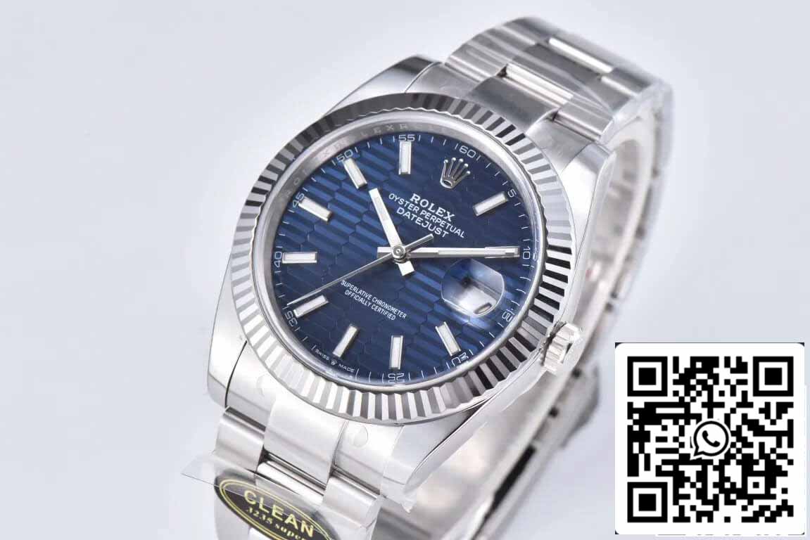 Rolex Datejust 41MM M126334-0031 1:1 Meilleure édition Clean Factory Cadran bleu