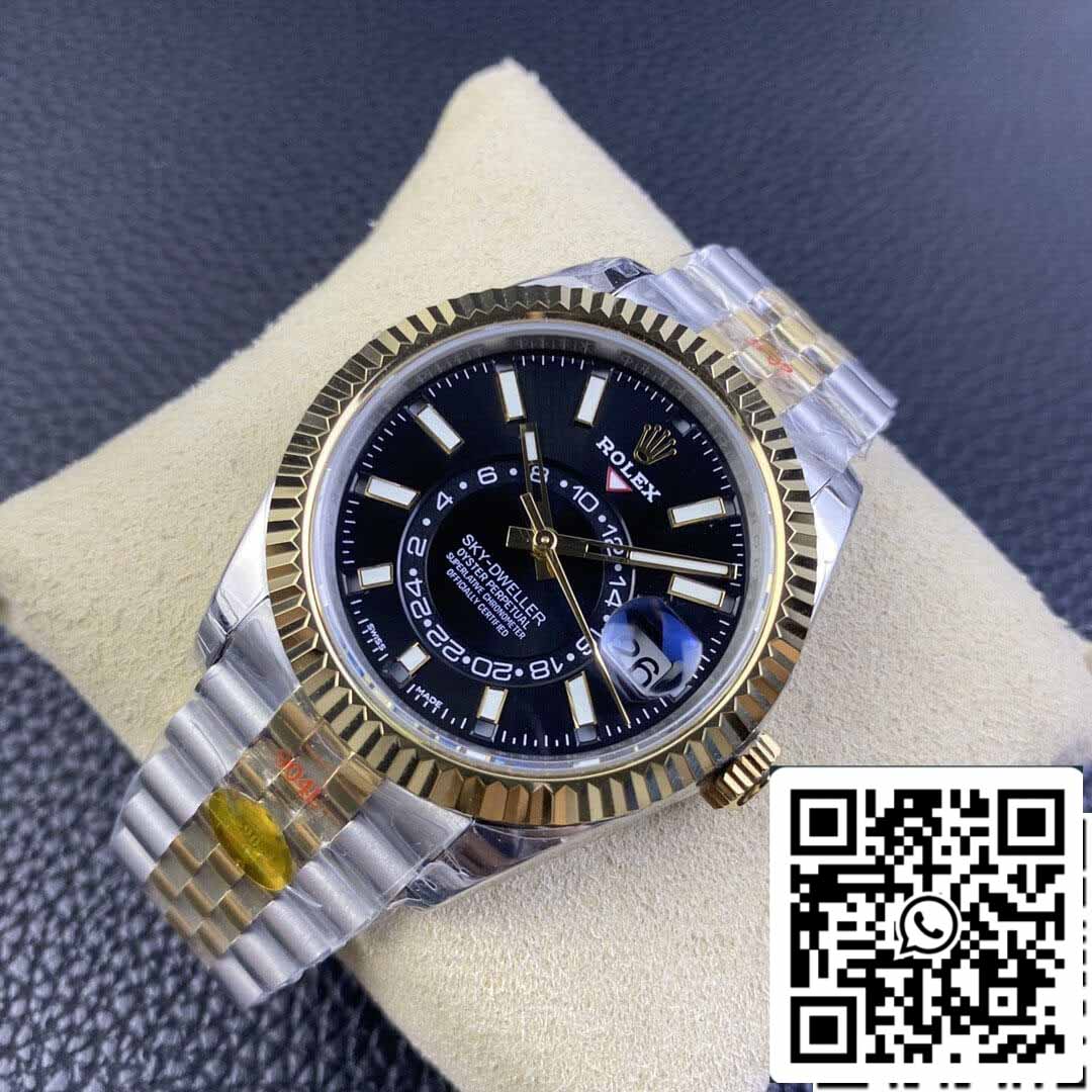 Rolex Sky Dweller M336933-0004 1:1 Best Edition Noob Factory V2 Schwarzes Zifferblatt