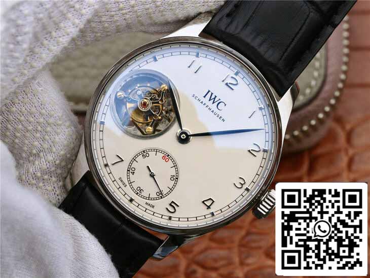 IWC Portugieser Tourbillon 1:1 Best Edition ZF Factory weißes Zifferblatt