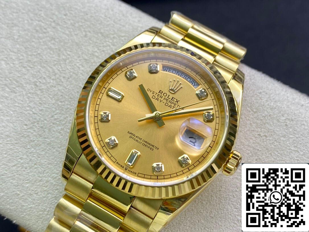 Rolex Day Date M128238-0008 1:1 Best Edition EW Factory Champagner Zifferblatt Swiss ETA3255