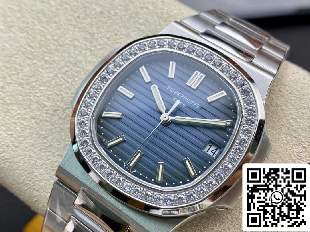 Patek Philippe Nautilus 5713/1G-010 1:1 Best Edition PPF Factory V4 Blaues Zifferblatt Schweizer ETA324