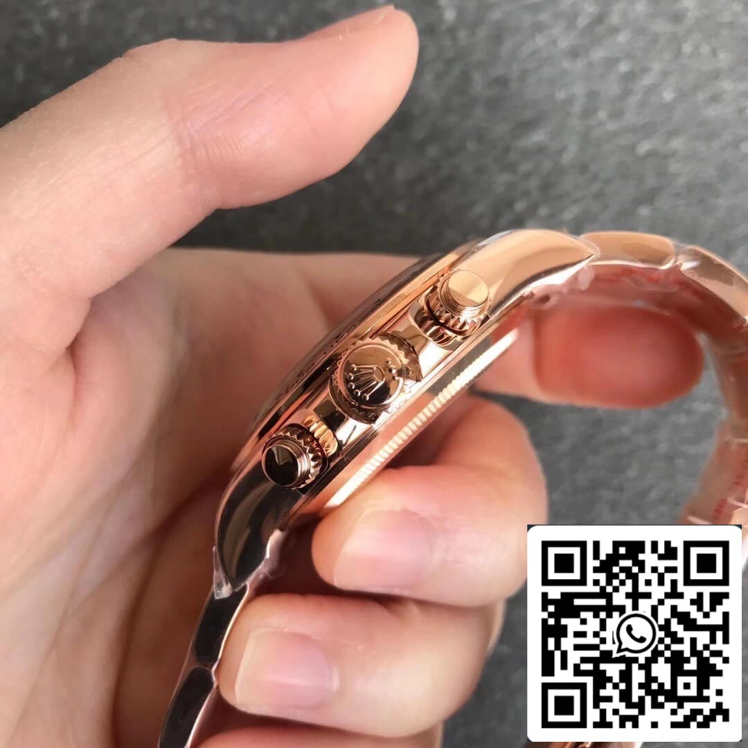 Rolex Daytona m116505-0008 1:1 Best Edition Noob Factory schwarzes Zifferblatt