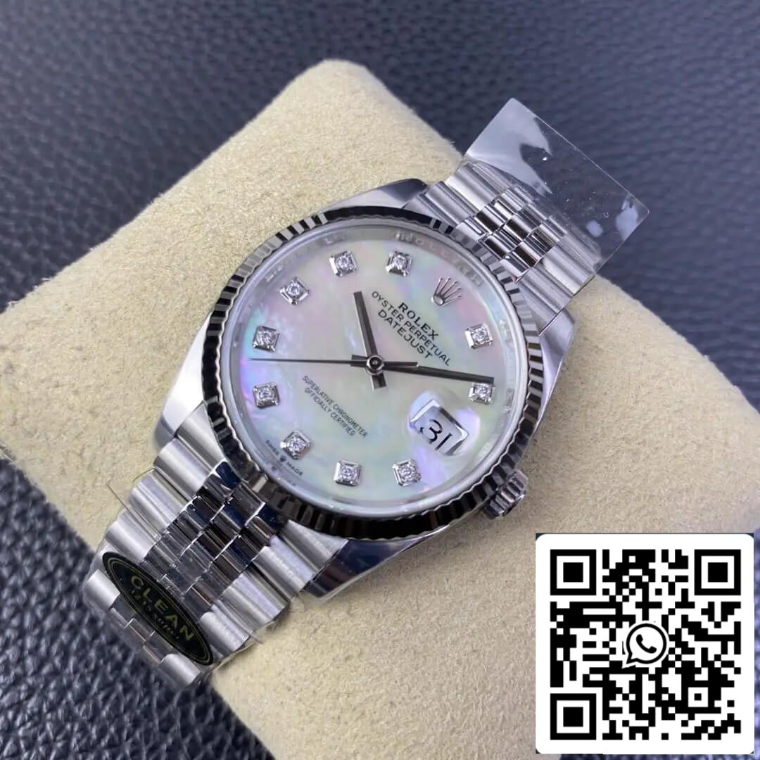 Rolex Datejust M126234-0019 36MM 1:1 Meilleure édition Clean Factory en acier inoxydable