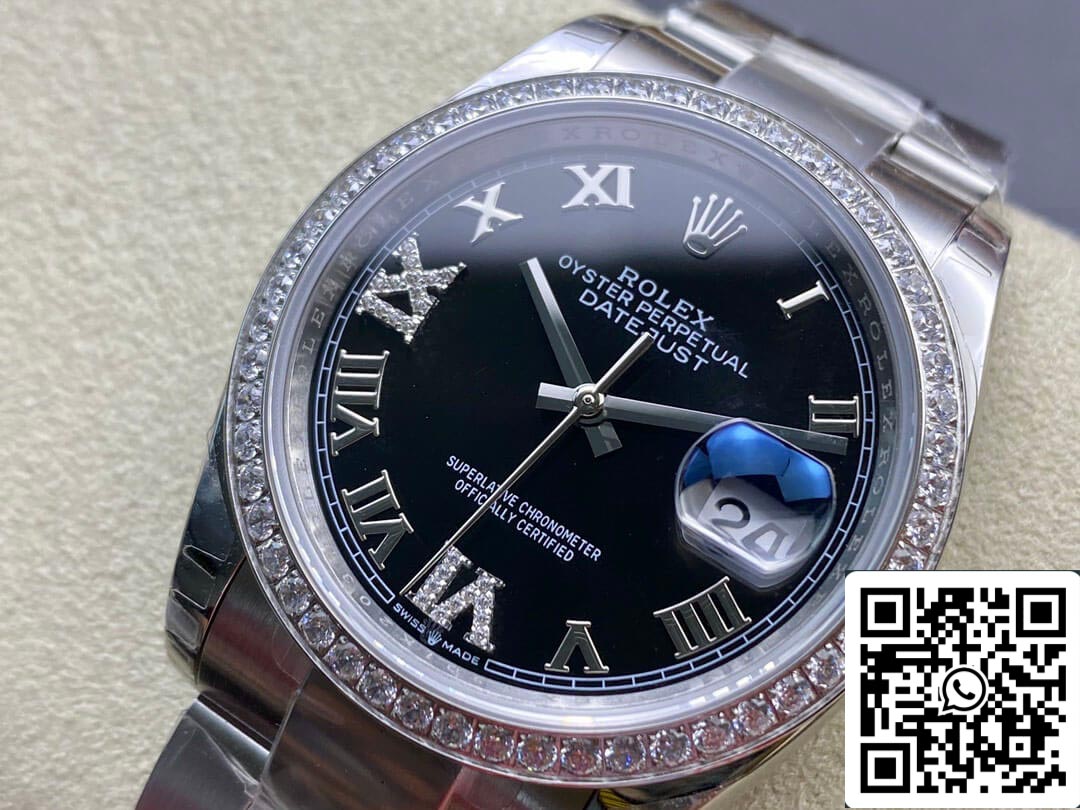 Rolex Datejust 36MM 1:1 Best Edition EW Factory schwarzes Zifferblatt