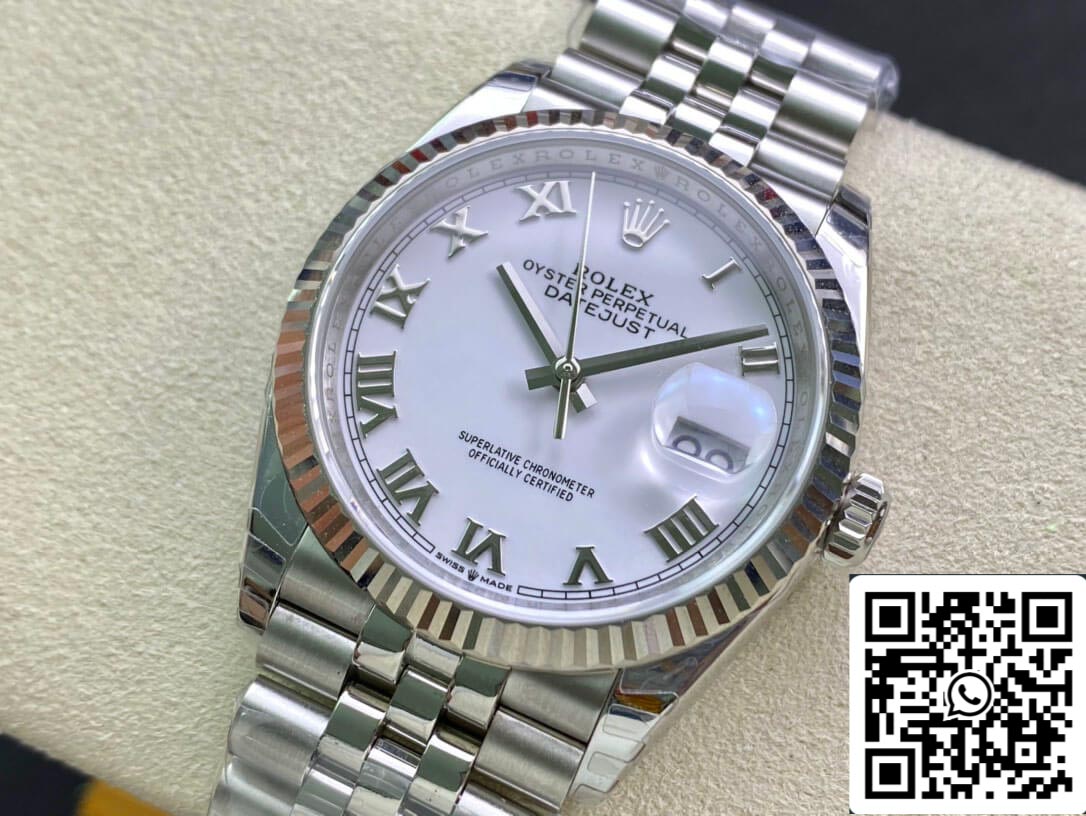 Rolex Datejust M126234-0025 1:1 Best Edition EW Factory White Dial