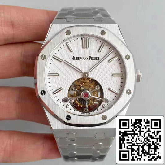 Audemars Piguet Royal Oak 26522OR.OO.120OR.01 R8 Factory 1:1 Best Edition Swiss Tourbillon White Dial EU Watch Store