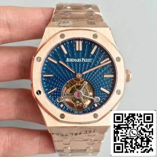 Audemars Piguet Royal Oak Tourbillon 26522OR.OO.1220OR.01 R8 Factory 1:1 Best Edition Swiss Tourbillon Blue Dial EU Watch Store