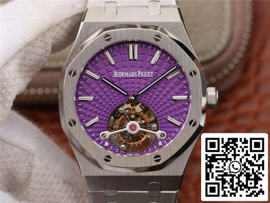 Audemars Piguet Royal Oak Tourbillon 26522ST.OO.1220ST.01 R8 Factory 1:1 Best Edition Swiss Tourbillon Purple Dial EU Watch Store