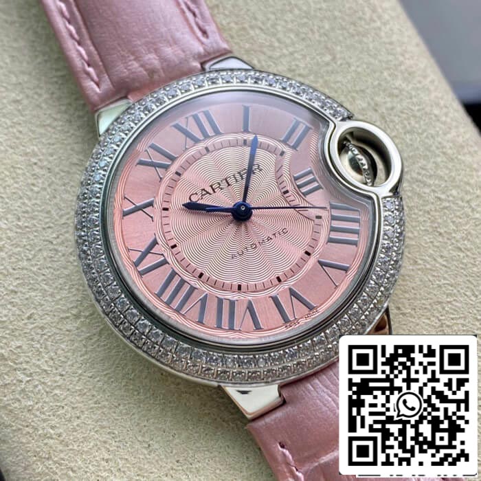 Ballon Bleu De Cartier 33MM 1:1 Best Edition V6 Factory Diamond Bezel US Replica Watch