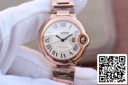Ballon Bleu De Cartier 33MM W6920068 V9 Factory 1:1 Best Edition Swiss ETA2671 Rosegold US Replica Watch