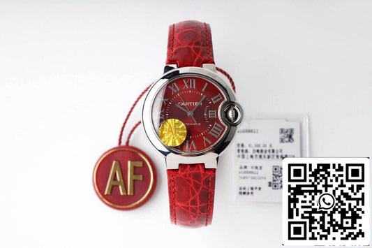 Ballon Bleu De Cartier WSBB0022 33MM 1:1 Best Edition AF Factory Red Dial US Replica Watch