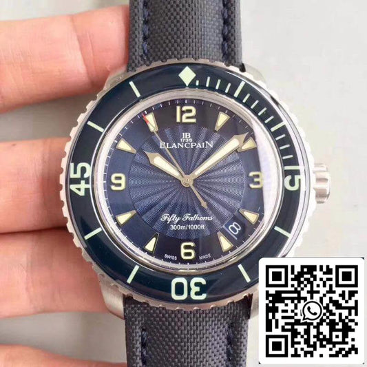 Blancpain Fifty Fathoms 5015D-1140-52B ZF Factory Men Watches 1:1 Best Edition Swiss ETA2836-2 Blue Dial US Replica Watch