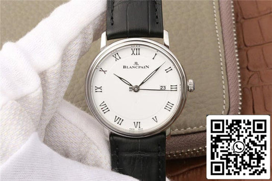Blancpain Villeret 6651-1127-55B 1:1 Best Edition ZF Factory White Dial US Replica Watch