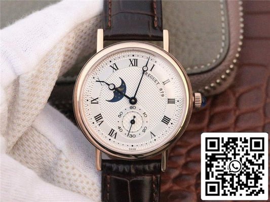 Breguet Classique Moonphase 4396 1:1 Best Edition Rose Gold Case US Replica Watch