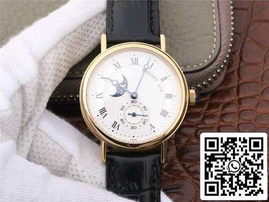 Breguet Classique Moonphase 4396 1:1 Best Edition Yellow Gold Case US Replica Watch