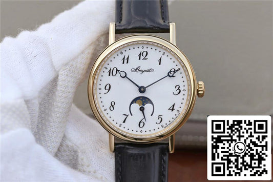 Breguet Classique Moonphase 9087BB/29/964 1:1 Best Edition TW Factory Yellow Gold Case US Replica Watch