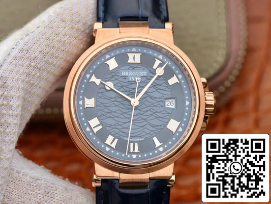 Breguet Marine 5517 1:1 Best Edition V9 Factory Rose Gold US Replica Watch