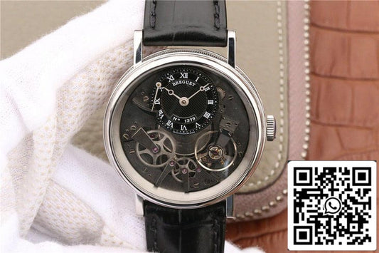 Breguet Tradition 7057BB/G9/9W6 1:1 Best Edition Skeleton Dial US Replica Watch