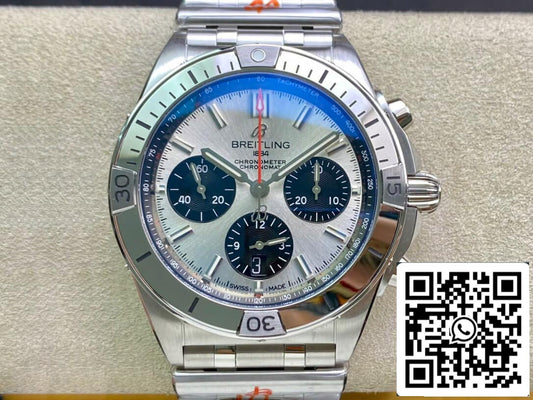 Breitling Chronomat AB0134101G1A1 1:1 Best Edition GF Factory White Dial US Replica Watch