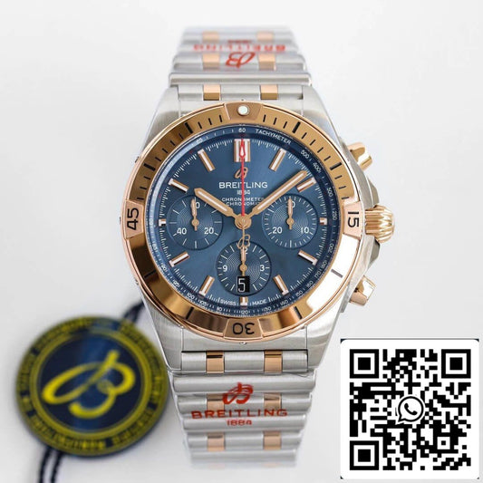 Breitling Chronomat UB0134101C1U1 1:1 Best Edition GF Factory Blue Dial US Replica Watch