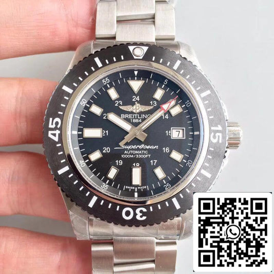 Breitling Superocean 44 1739310/BF45/162A GF Factory 1:1 Best Edition Swiss ETA2824 Black Dial US Replica Watch