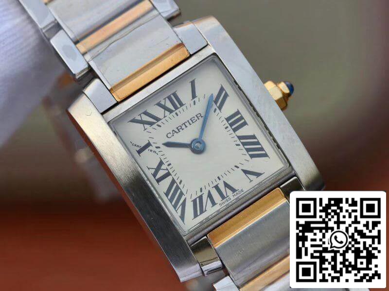 Cartier Tank Francaise Ladies Two Tone W51007Q4 1:1 Best Edition Swiss Quartz US Replica Watch