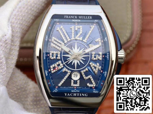 Franck Muller Vanguard V45 Blue Dial 1:1 Best Edition Swiss ETA2824 Blue Dia US Replica Watch