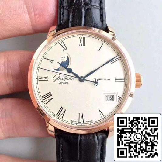 Glashutte Senator 100-04-32-12-04 GF Factory Men Watches 1:1 Best Edition Swiss ETA100-04 18K Rose Gold US Replica Watch