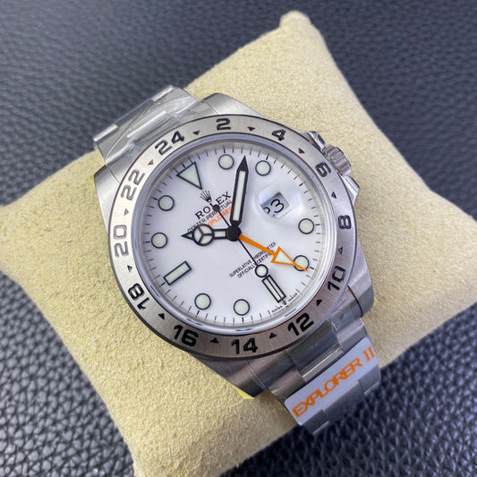 Rolex Explorer II 226570 JVS Men Watches 1:1 Best Edition 3285 movement white dial