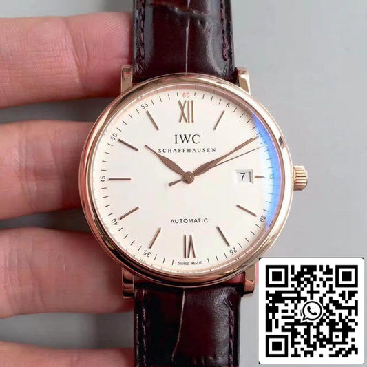 IWC Portofino IW356504 MKS Facroty 1:1 Best Edition Swiss ETA2892 White Dial US Replica Watch